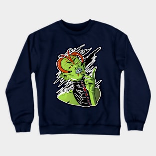 Monster lady - caterpillar Crewneck Sweatshirt